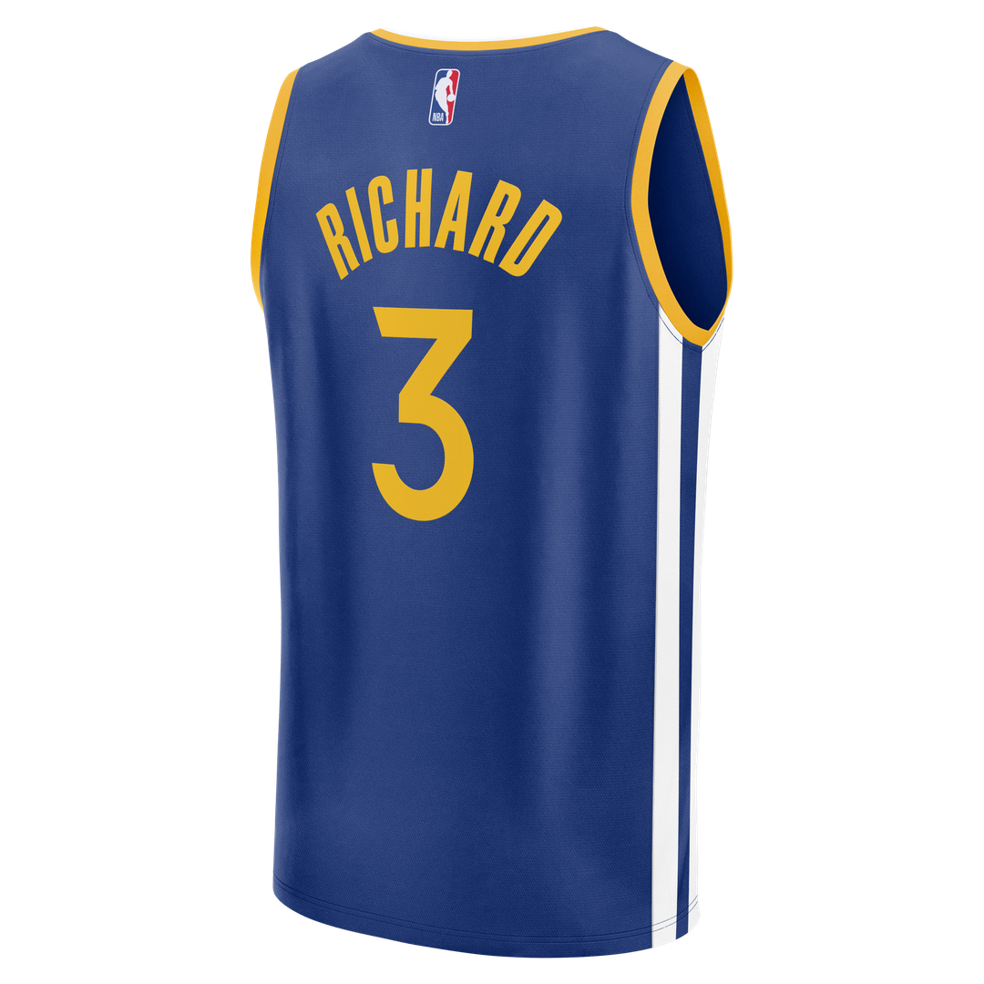 Golden State Warriors Will Richard Fanatics Fast Break Replica Jersey - Blue - Icon Edition Team Jersey Sports Fan Apparel