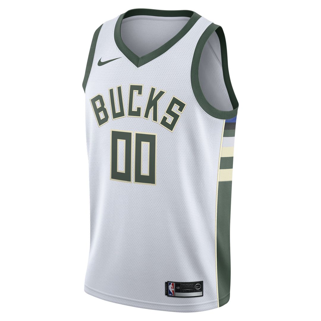 Milwaukee Bucks Nike 2020/21 Swingman Custom Jersey - Association Edition - White Team Jersey Sports Fan Apparel