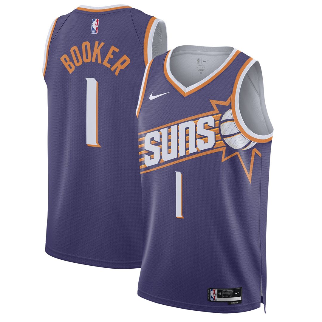 Phoenix Suns Devin Booker Nike Unisex Swingman Jersey - Icon Edition - Purple Team Jersey Sports Fan Apparel