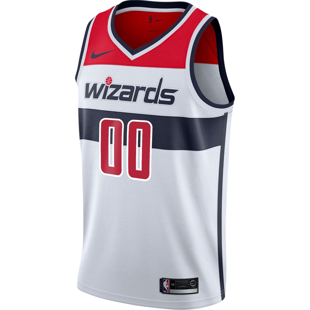 Washington Wizards Nike 2020/21 Swingman Custom Jersey - Association Edition - White Team Jersey Sports Fan Apparel