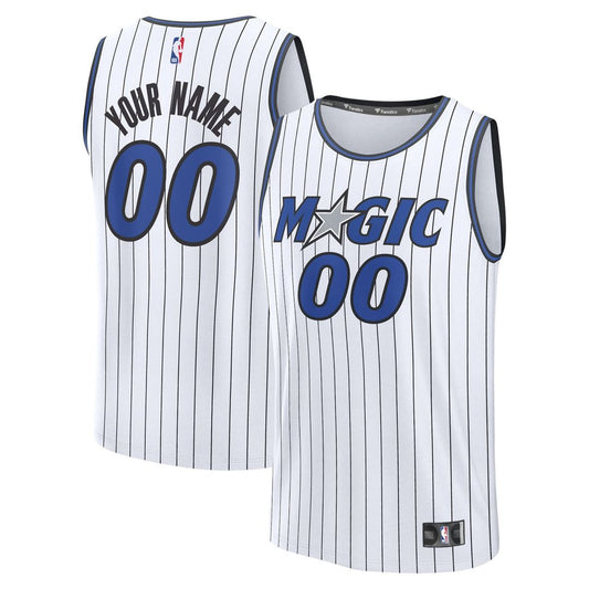 Orlando Magic Fanatics Youth Fast Break Replica Custom Jersey - Association Edition - White Team Jersey Sports Fan Apparel