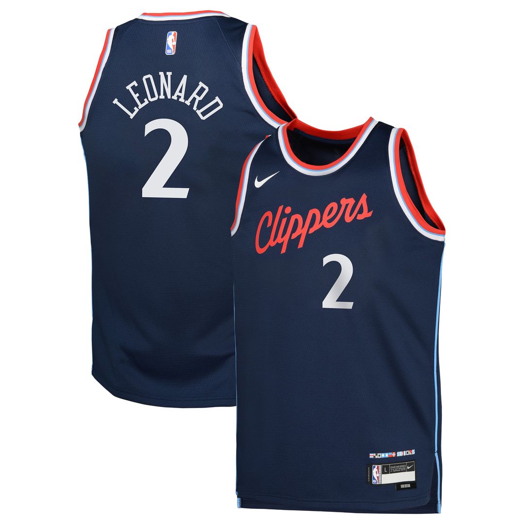 LA Clippers Kawhi Leonard Nike Youth Swingman Jersey - Icon Edition - Royal Team Jersey Sports Fan Apparel