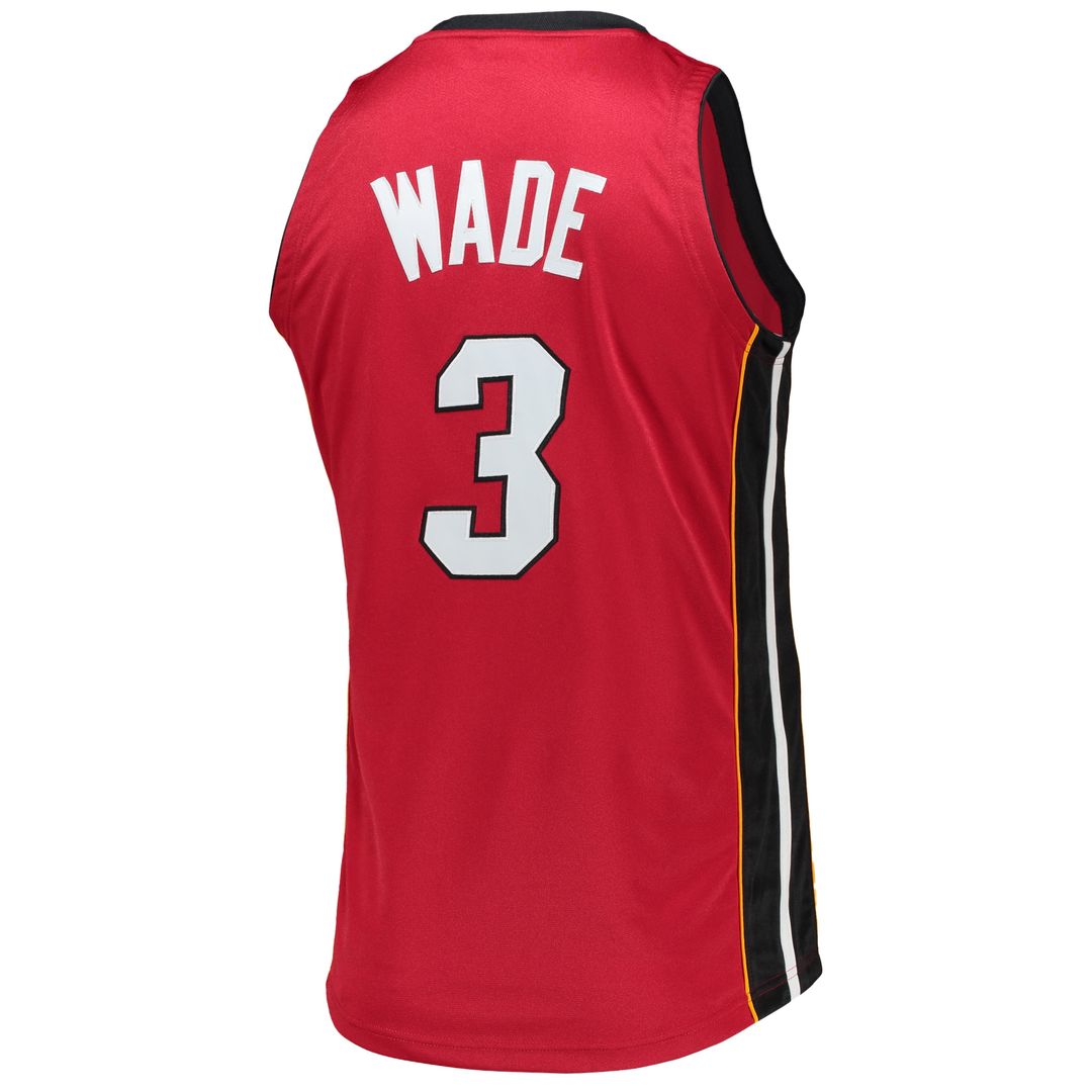 Miami Heat Dwyane Wade Mitchell & Ness 2005 - 06 Hardwood Classics Authentic Jersey - Red Team Jersey Sports Fan Apparel