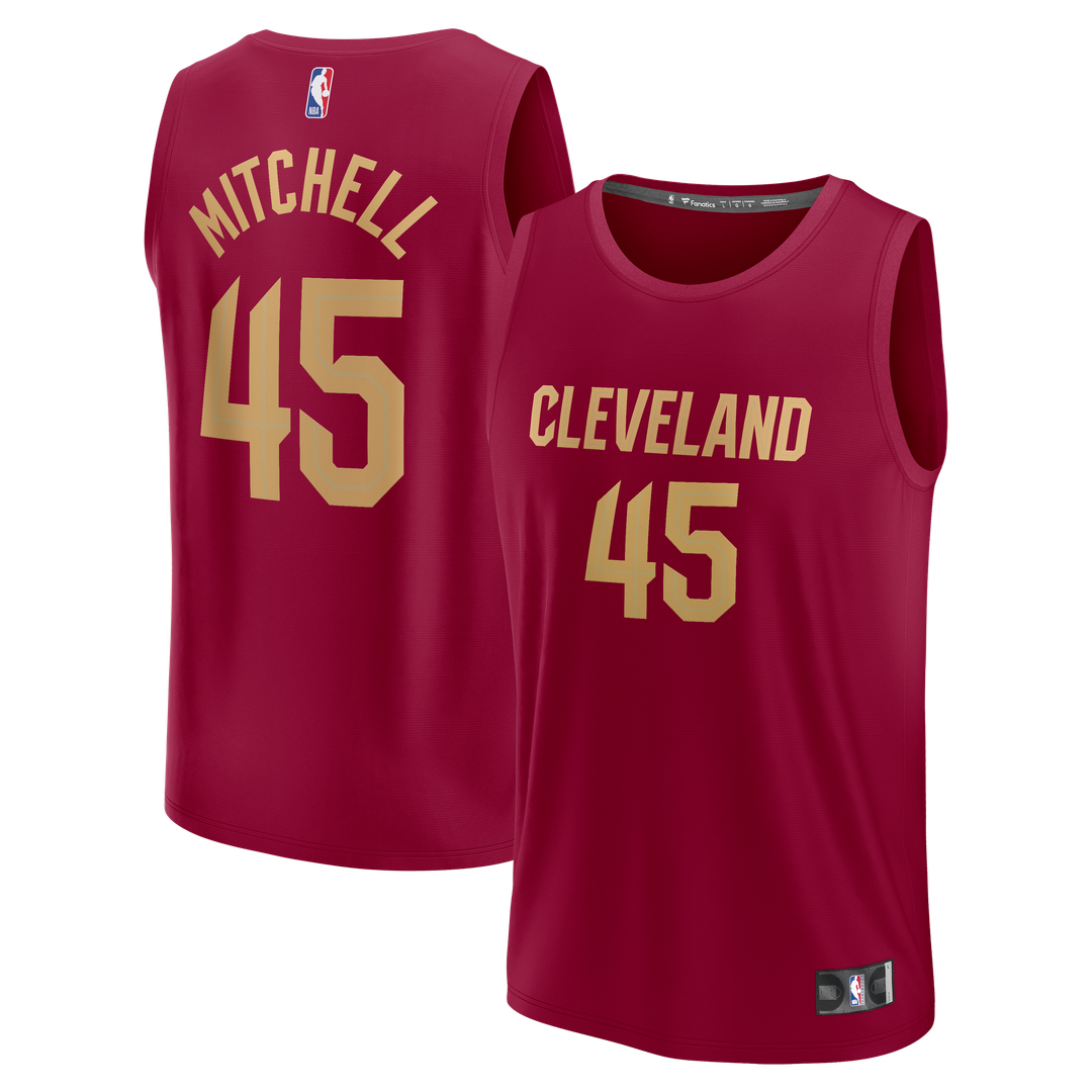Cleveland Cavaliers Donovan Mitchell Fanatics Fast Break Replica Jersey - Icon Edition - Wine Team Jersey Sports Fan Apparel