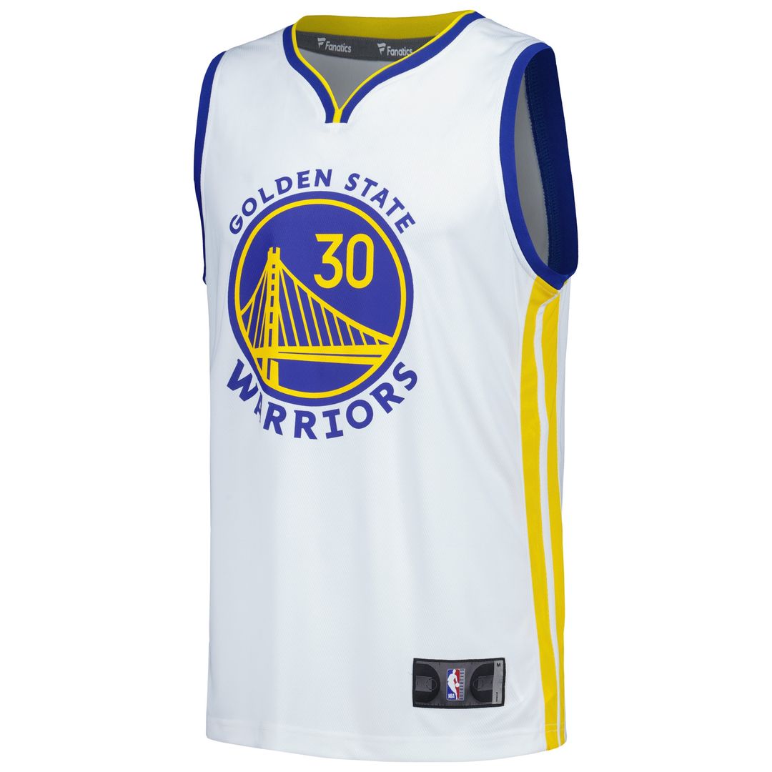 Golden State Warriors Stephen Curry Fanatics Fast Break Replica Player Jersey - Association Edition - White Team Jersey Sports Fan Apparel