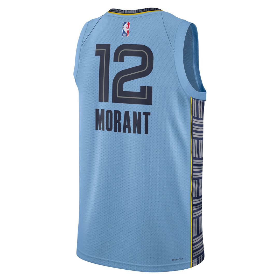 Memphis Grizzlies Ja Morant Jordan Brand Unisex Swingman Jersey - Statement Edition - Light Blue Team Jersey Sports Fan Apparel