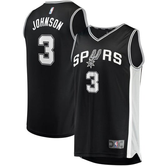 San Antonio Spurs Keldon Johnson Fanatics Fast Break Replica Jersey Black - Icon Edition Team Jersey Sports Fan Apparel