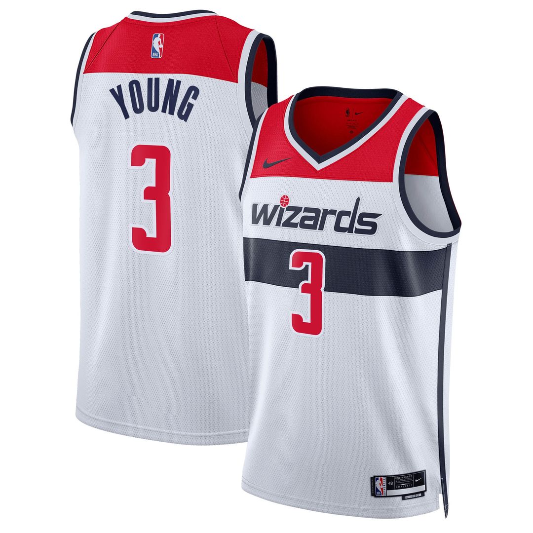 Washington Wizards Trae Young Nike Unisex Swingman Jersey - Association Edition - White Team Jersey Sports Fan Apparel