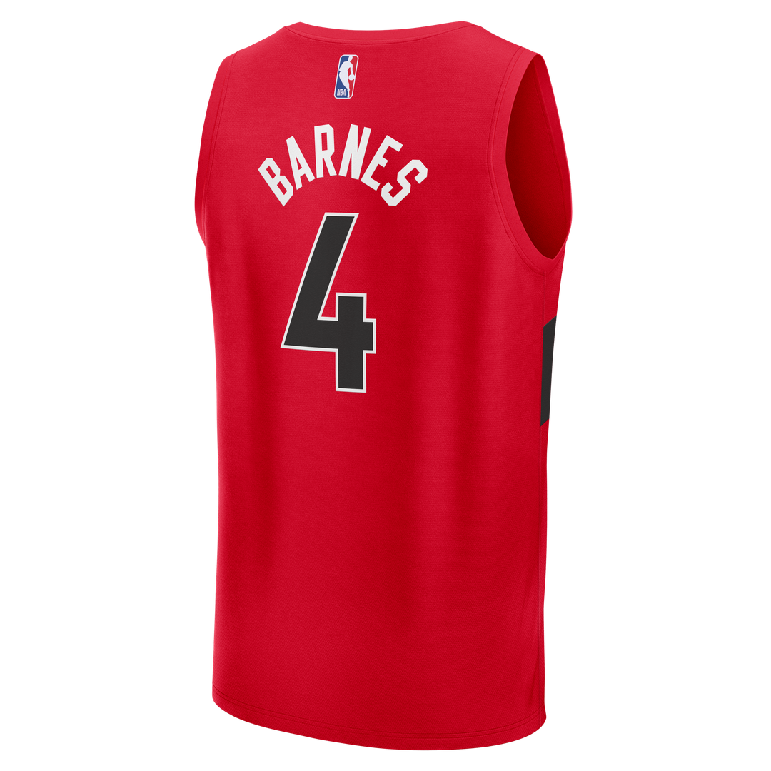 Toronto Raptors Scottie Barnes Fanatics Fast Break Replica Jersey - Icon Edition - Red Team Jersey Sports Fan Apparel