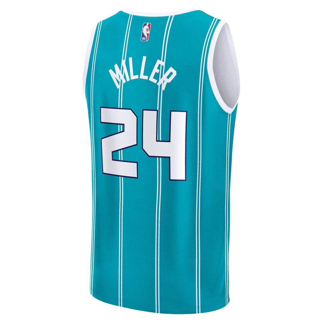 Charlotte Hornets Brandon Miller Fanatics Fast Break Replica Jersey - Icon Edition - Teal Team Jersey Sports Fan Apparel