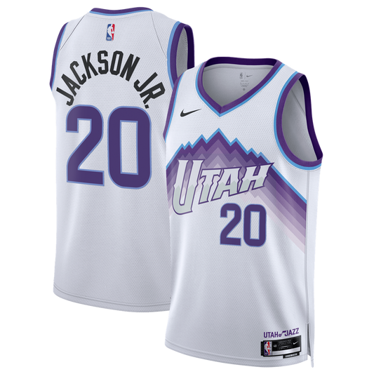 Utah Jazz Jaren Jackson Jr. Nike Unisex Swingman Jersey - Association Edition - White Team Jersey Sports Fan Apparel