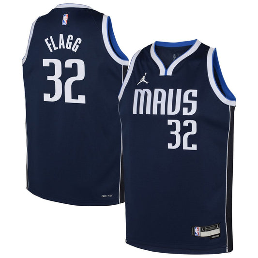 Dallas Mavericks Cooper Flagg Jordan Brand Youth Swingman Jersey - Statement Edition - Navy Team Jersey Sports Fan Apparel