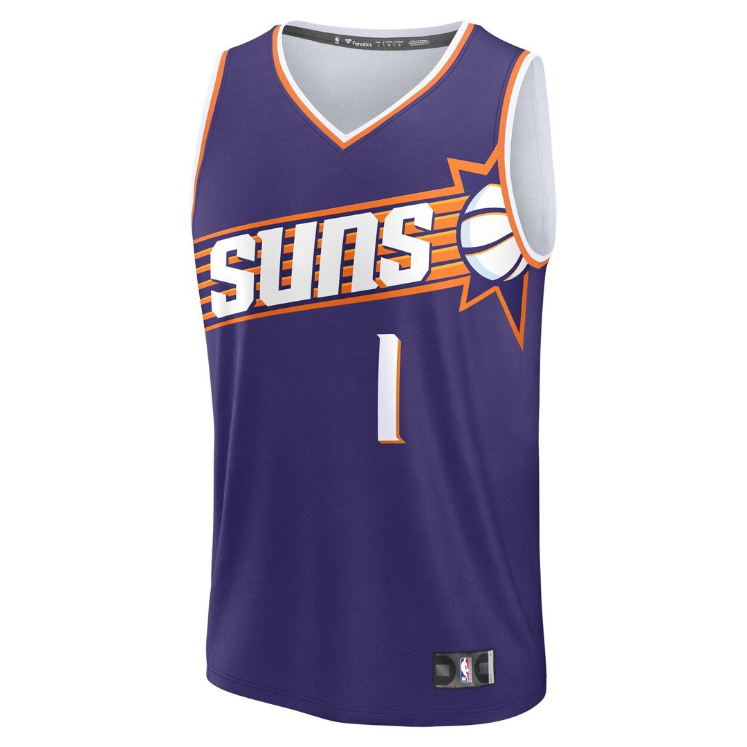 Phoenix Suns Devin Booker Fanatics Big & Tall Fast Break Jersey - Icon Edition - Purple Team Jersey Sports Fan Apparel