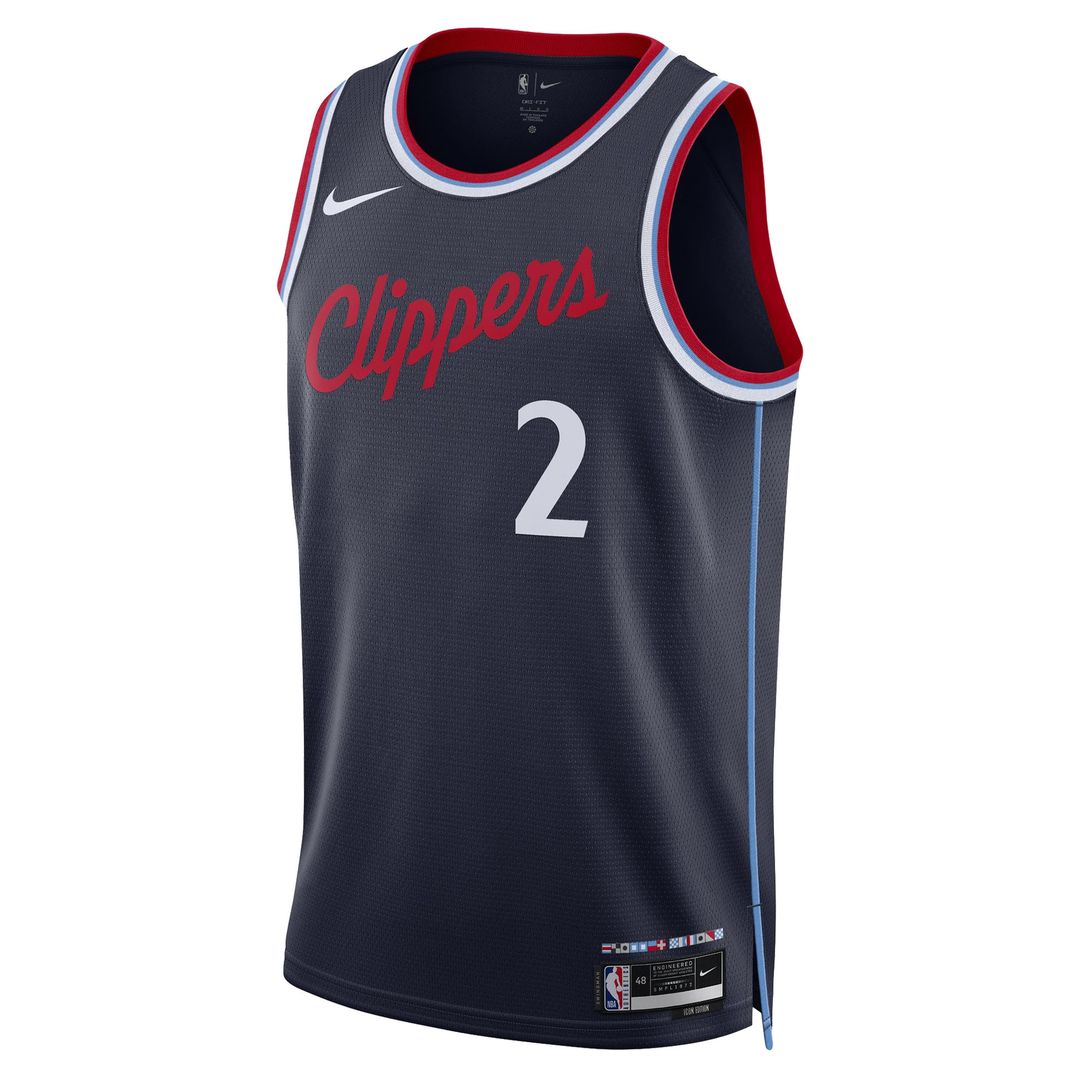 LA Clippers Kawhi Leonard Nike Unisex 2024/25 Swingman Jersey - Navy - Icon Edition Team Jersey Sports Fan Apparel