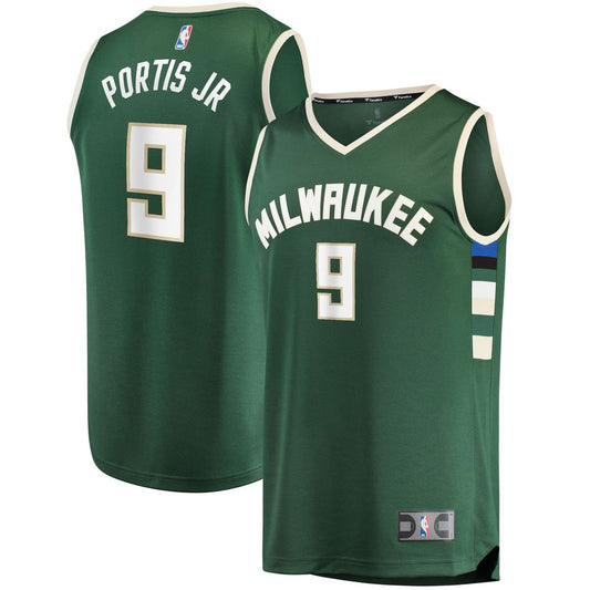Milwaukee Bucks Bobby Portis Fanatics Fast Break Replica Jersey - Icon Edition - Green Team Jersey Sports Fan Apparel