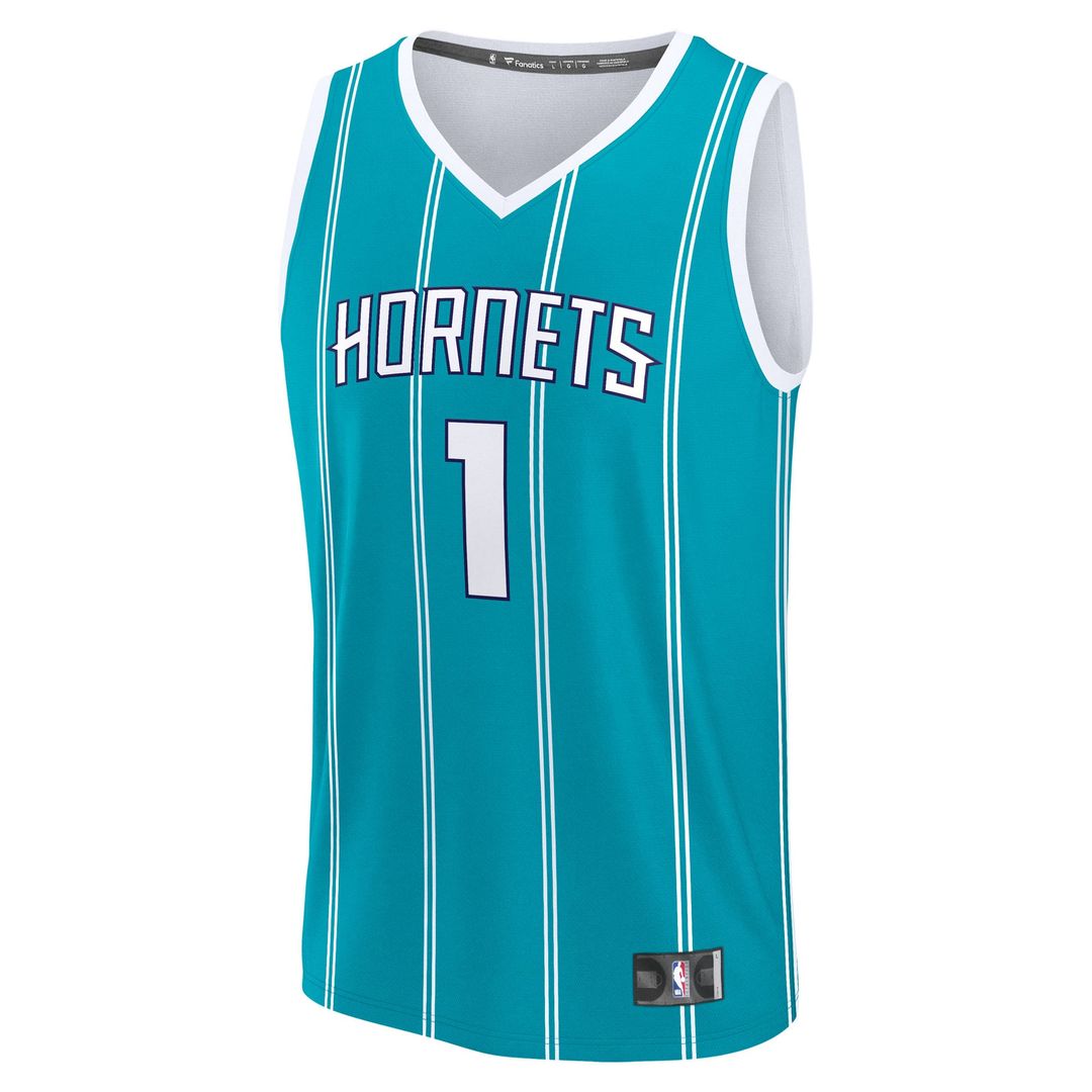 Charlotte Hornets LaMelo Ball Fanatics Fast Break Replica Player Jersey - Icon Edition - Teal Team Jersey Sports Fan Apparel
