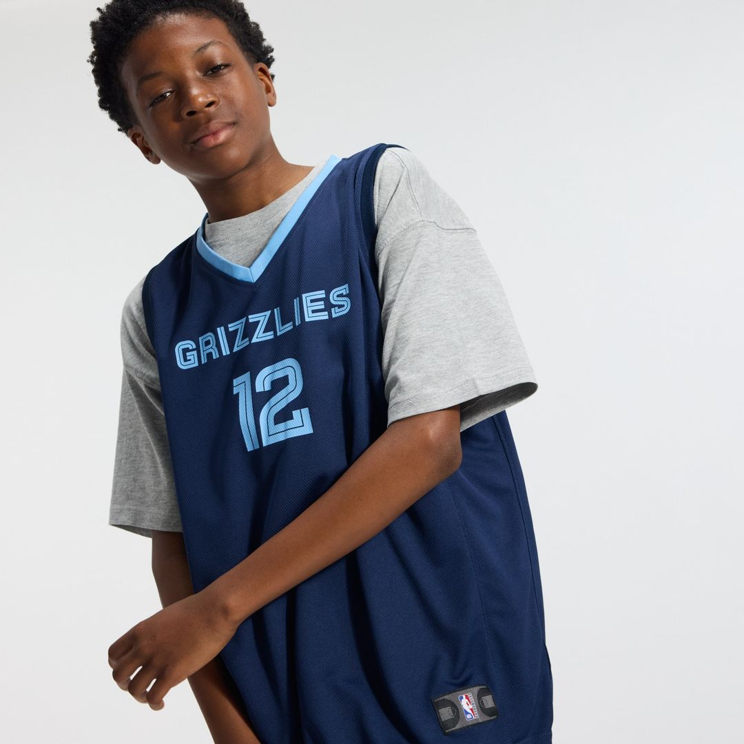 Memphis Grizzlies Ja Morant Fanatics Youth Fast Break Replica Player Jersey - Icon Edition - Navy Team Jersey Sports Fan Apparel
