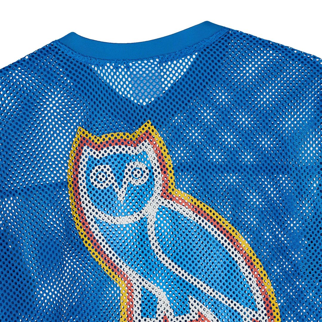 Oklahoma City Thunder OVO x NBA Mesh Football Fashion Jersey - Blue Team Jersey Sports Fan Apparel