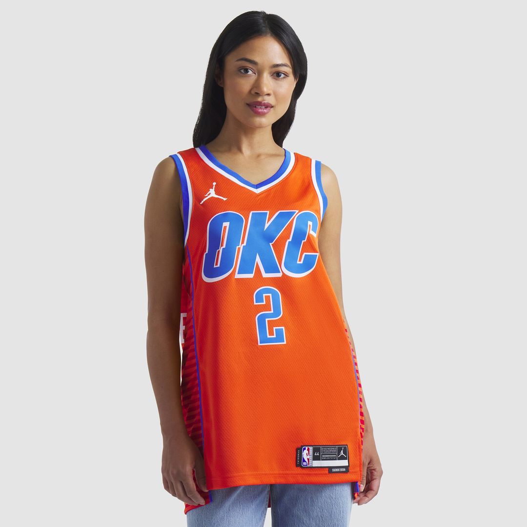 Oklahoma City Thunder Shai Gilgeous - Alexander Jordan Brand Unisex Swingman Jersey - Statement Edition - Orange Team Jersey Sports Fan Apparel