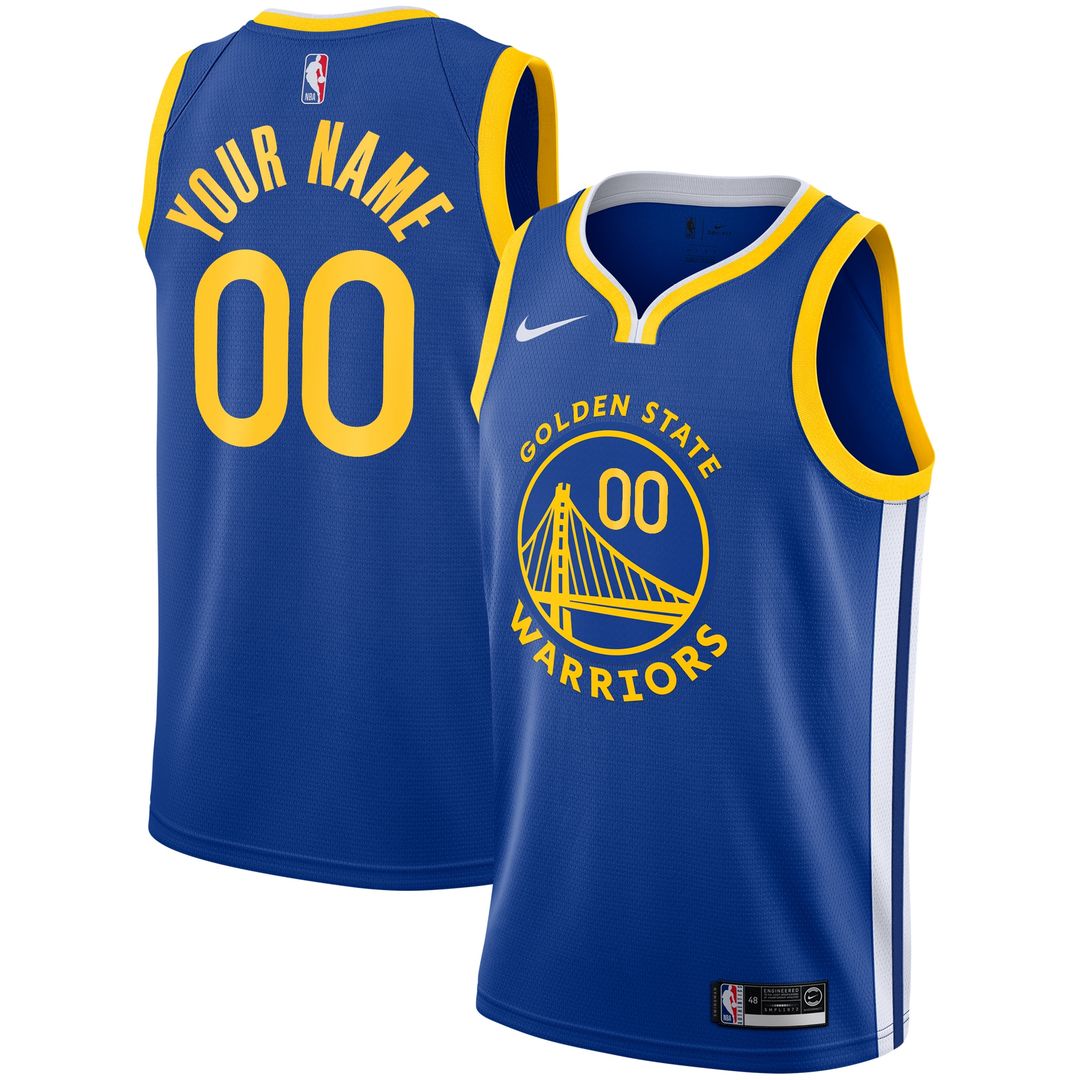 Golden State Warriors Nike Unisex 2019/20 Custom Swingman Jersey - Royal - Icon Edition Team Jersey Sports Fan Apparel