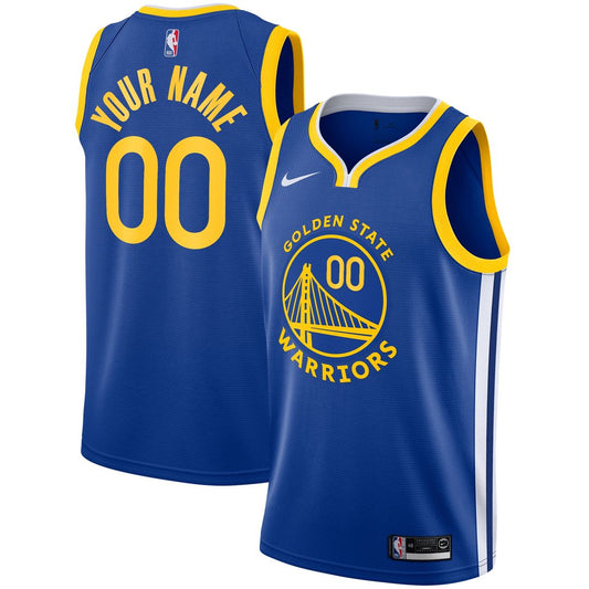 Golden State Warriors Nike Unisex 2019/20 Custom Swingman Jersey - Royal - Icon Edition Team Jersey Sports Fan Apparel