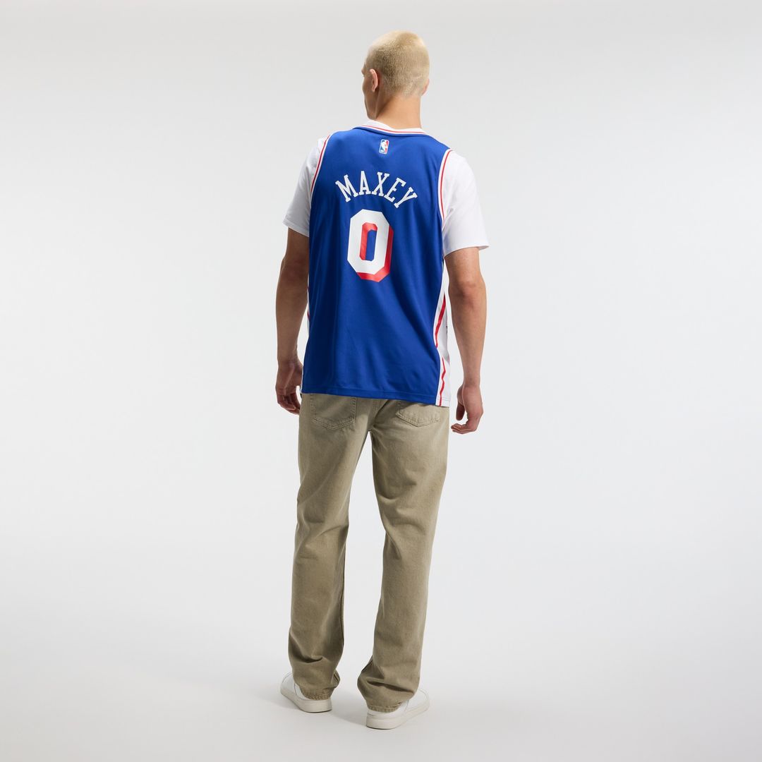 Philadelphia 76ers Tyrese Maxey Fanatics Fast Break Replica Player Jersey - Icon Edition - Royal Team Jersey Sports Fan Apparel