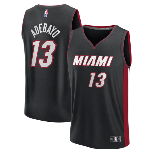 Miami Heat Bam Adebayo Fanatics Fast Break Replica Jersey - Black - Icon Edition Team Jersey Sports Fan Apparel