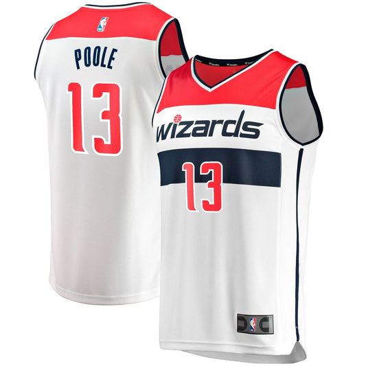 Washington Wizards Jordan Poole Fanatics Youth Fast Break Player Jersey - Association Edition - White Team Jersey Sports Fan Apparel