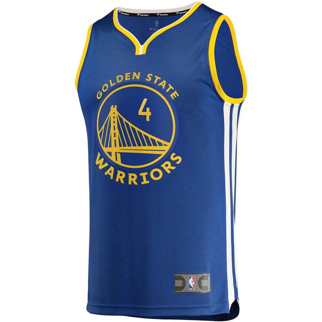 Golden State Warriors Moses Moody Fanatics Fast Break Replica Jersey - Icon Edition - Royal Team Jersey Sports Fan Apparel