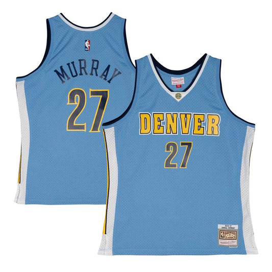 Denver Nuggets Jamal Murray Mitchell & Ness 2016/17 Throwback Swingman Jersey - Powder Blue Team Jersey Sports Fan Apparel