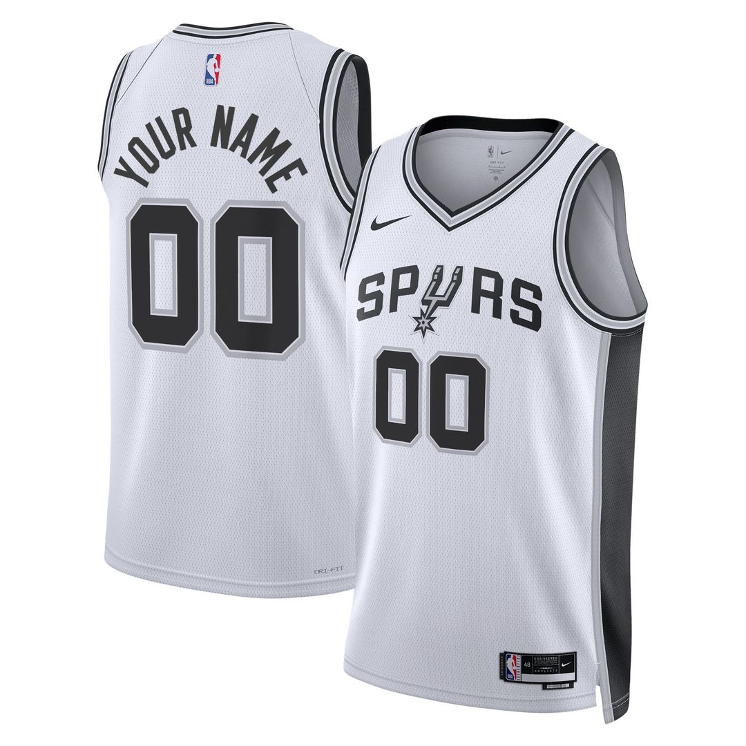 San Antonio Spurs Nike Unisex Swingman Custom Jersey White - Association Edition Team Jersey Sports Fan Apparel