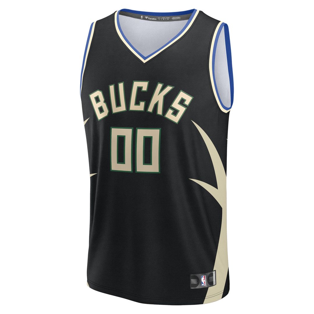 Milwaukee Bucks Fanatics Youth Fast Break Custom Replica Jersey - White - Association Edition Team Jersey Sports Fan Apparel