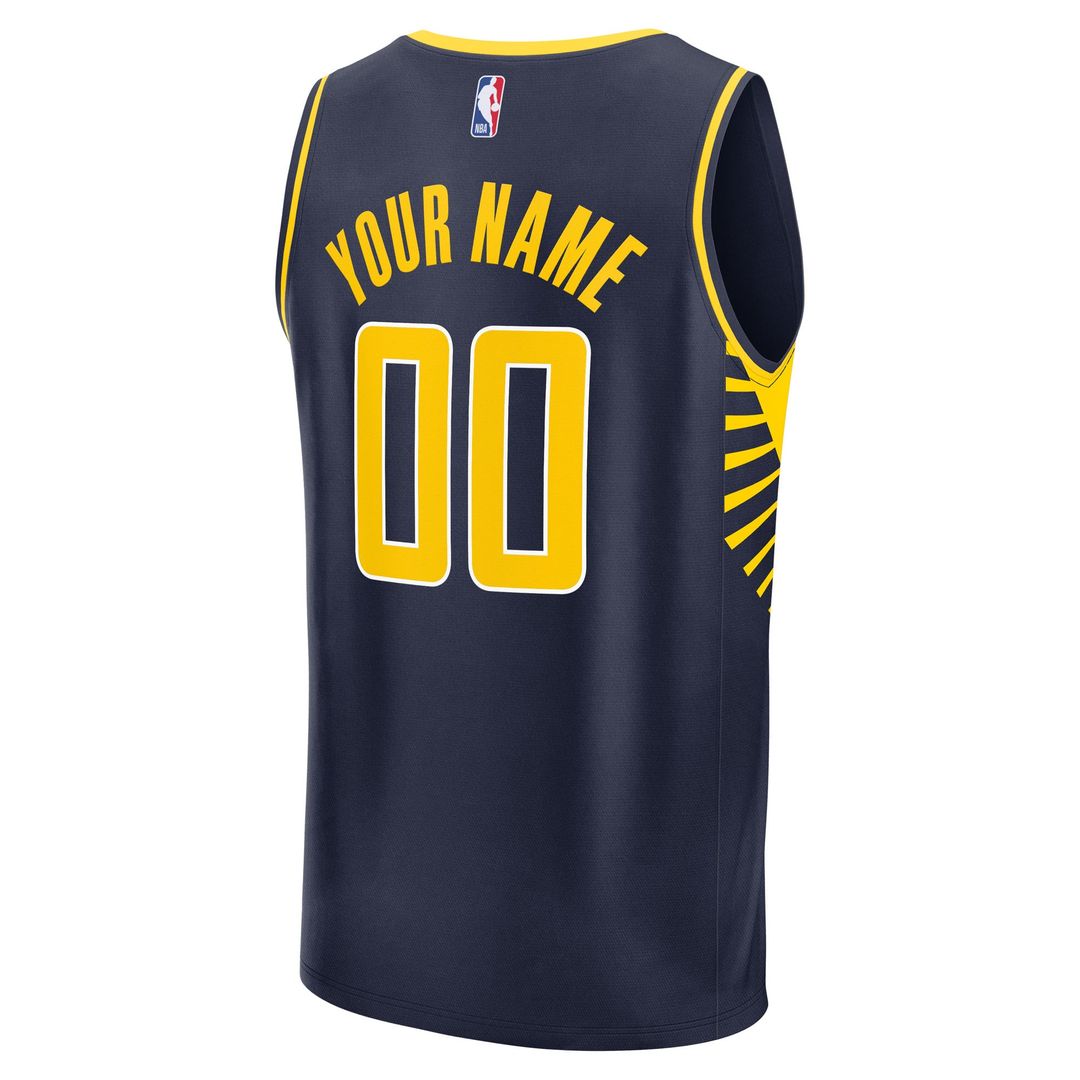 Indiana Pacers Fanatics Fast Break Custom Jersey - Icon Edition - Navy Team Jersey Sports Fan Apparel