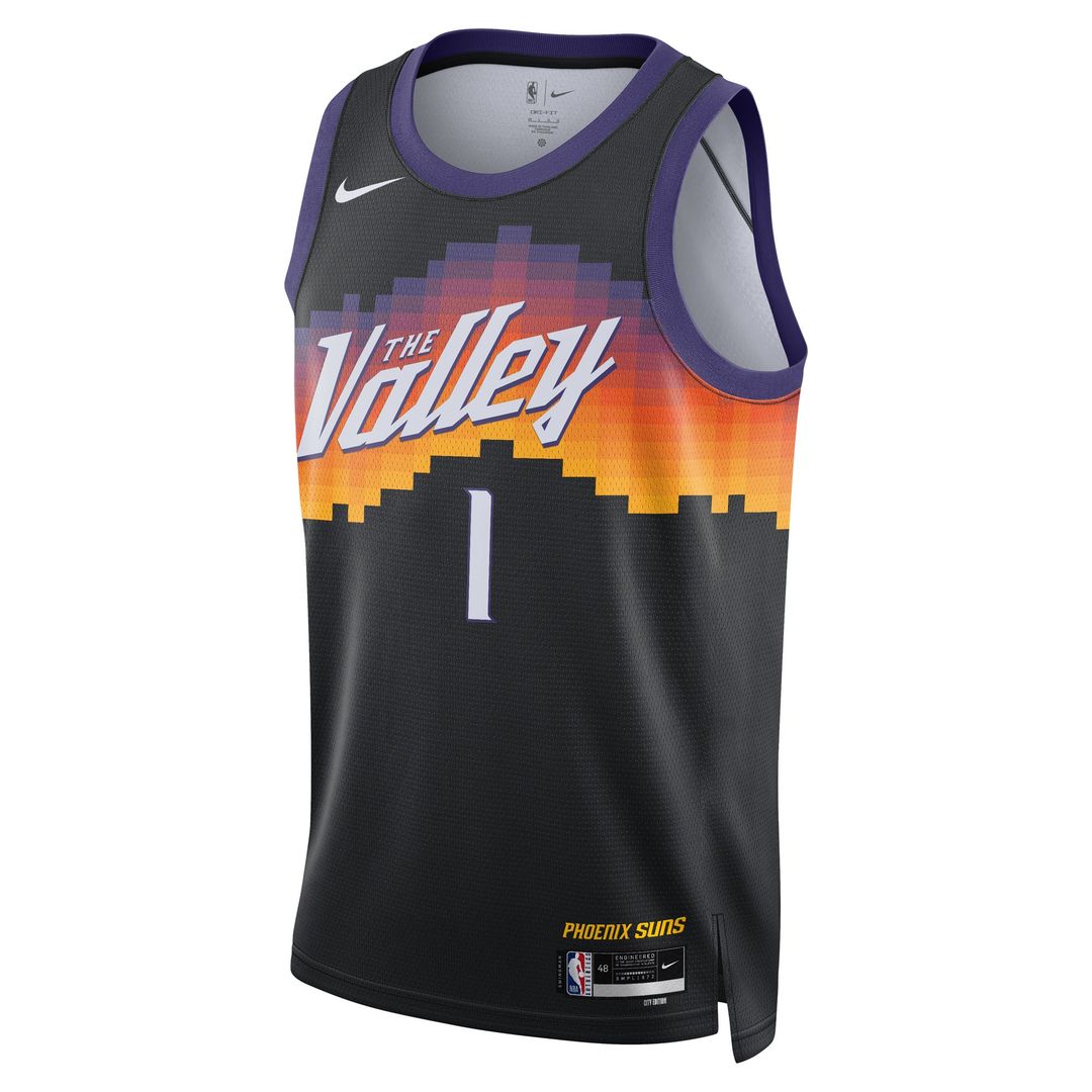 Phoenix Suns Devin Booker Nike Unisex 2025/26 Swingman Jersey - Black - City Edition Team Jersey Sports Fan Apparel