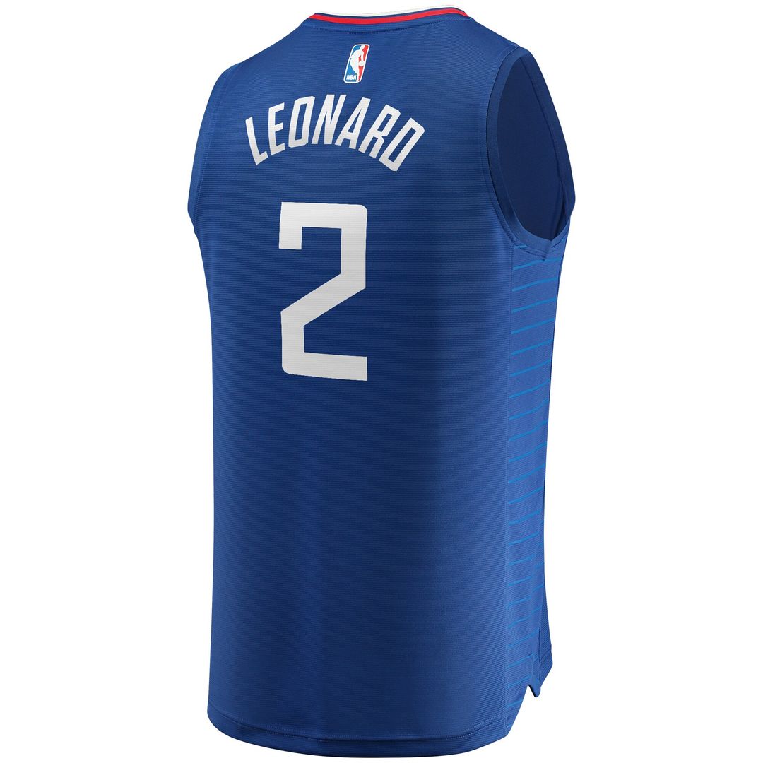 LA Clippers Kawhi Leonard Fanatics Youth 2019/20 Fast Break Replica Jersey Blue - Icon Edition Team Jersey Sports Fan Apparel