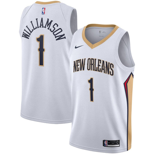 New Orleans Pelicans Zion Williamson Nike 2019/2020 Swingman Jersey - Association Edition - White Team Jersey Sports Fan Apparel