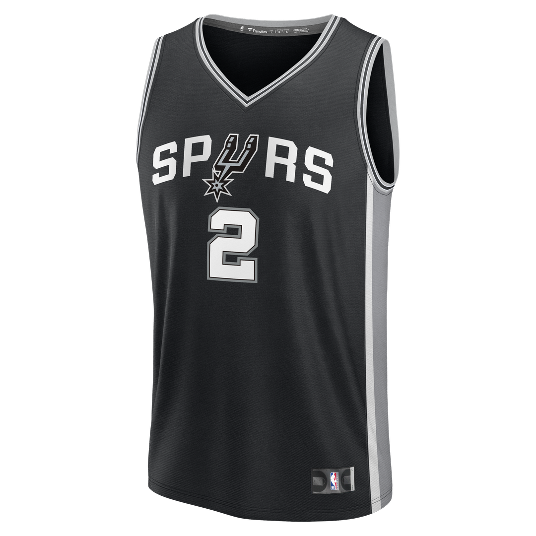 San Antonio Spurs Dylan Harper Fanatics Fast Break Jersey - Black - Icon Edition Team Jersey Sports Fan Apparel