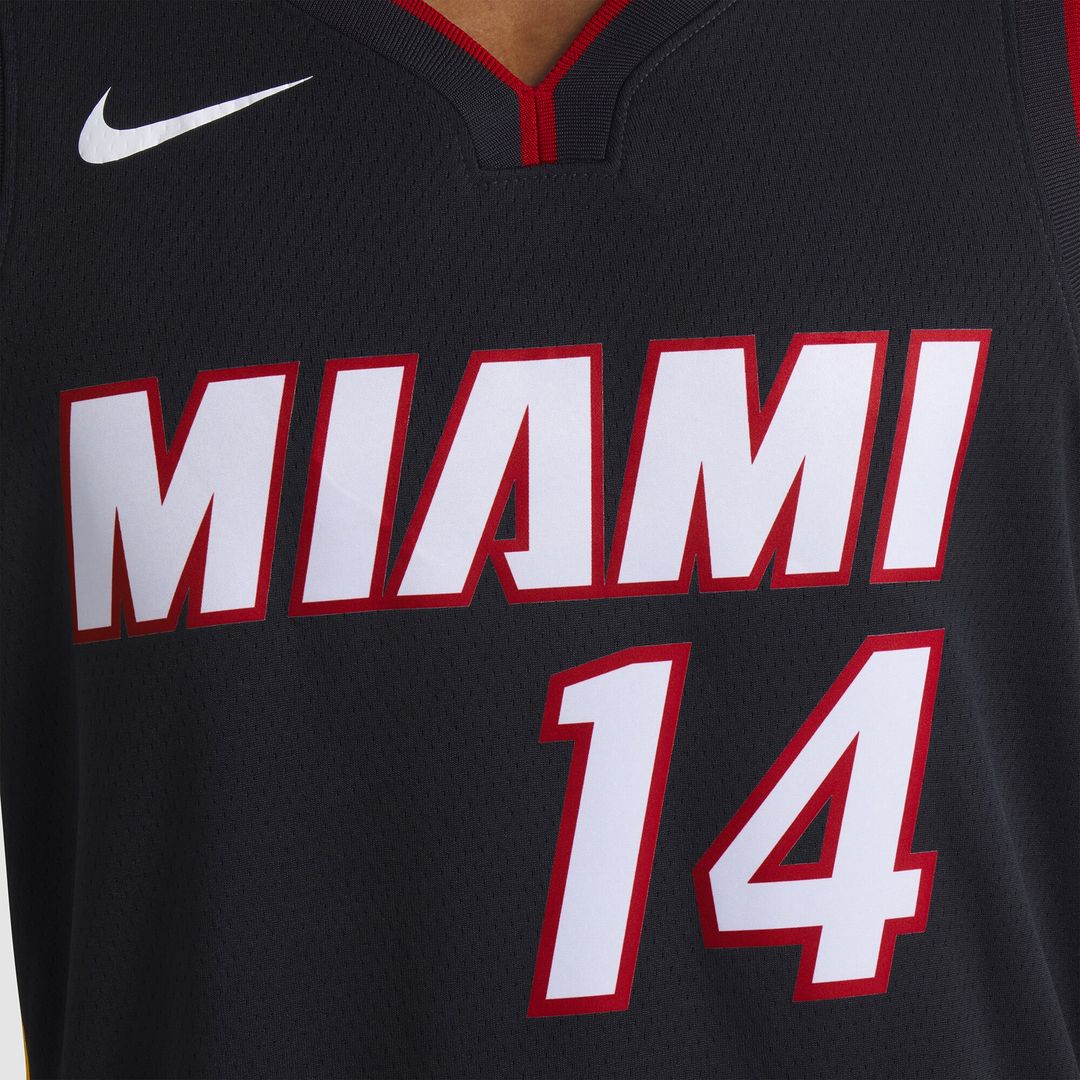 Miami Heat Tyler Herro Nike Unisex Swingman Jersey - Icon Edition - Black Team Jersey Sports Fan Apparel