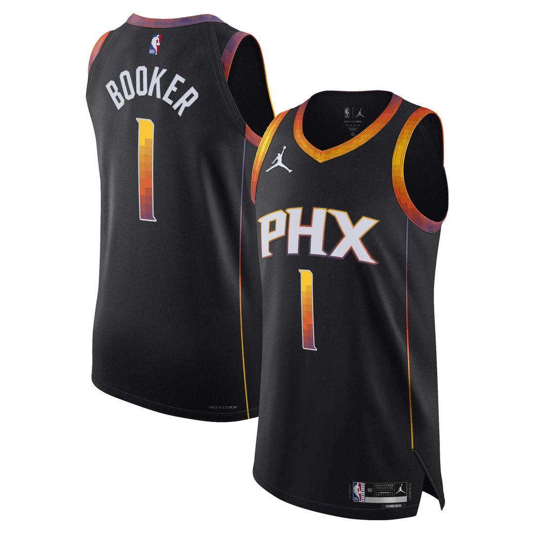 Phoenix Suns Devin Booker Jordan Brand Authentic Player Jersey - Statement Edition - Black Team Jersey Sports Fan Apparel