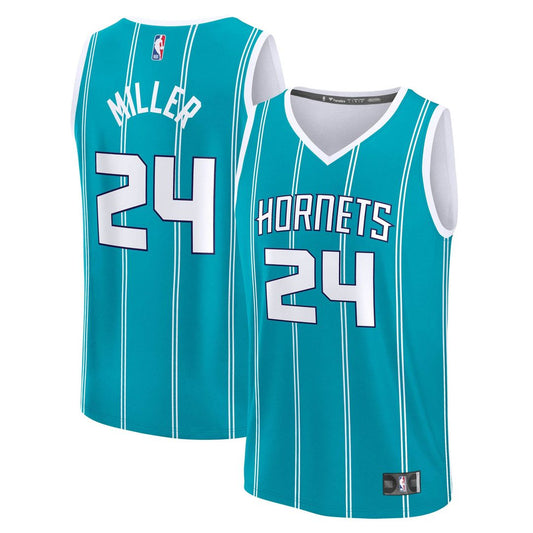 Charlotte Hornets Brandon Miller Fanatics Fast Break Replica Jersey - Icon Edition - Teal Team Jersey Sports Fan Apparel