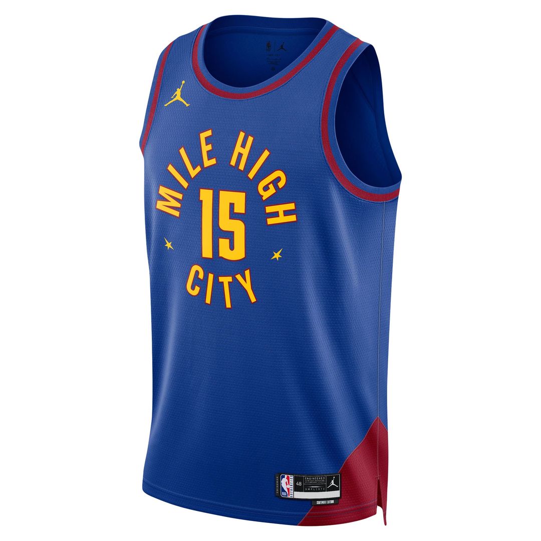 Denver Nuggets Nikola Jokic Jordan Brand Unisex Swingman Jersey - Statement Edition - Blue Team Jersey Sports Fan Apparel