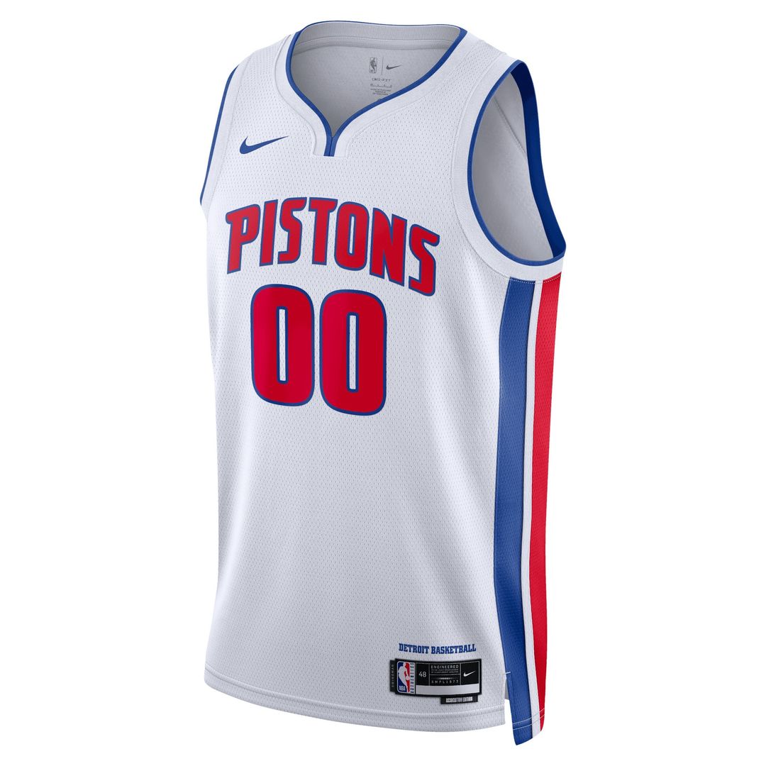 Detroit Pistons Nike Unisex Swingman Custom Jersey White - Association Edition Team Jersey Sports Fan Apparel