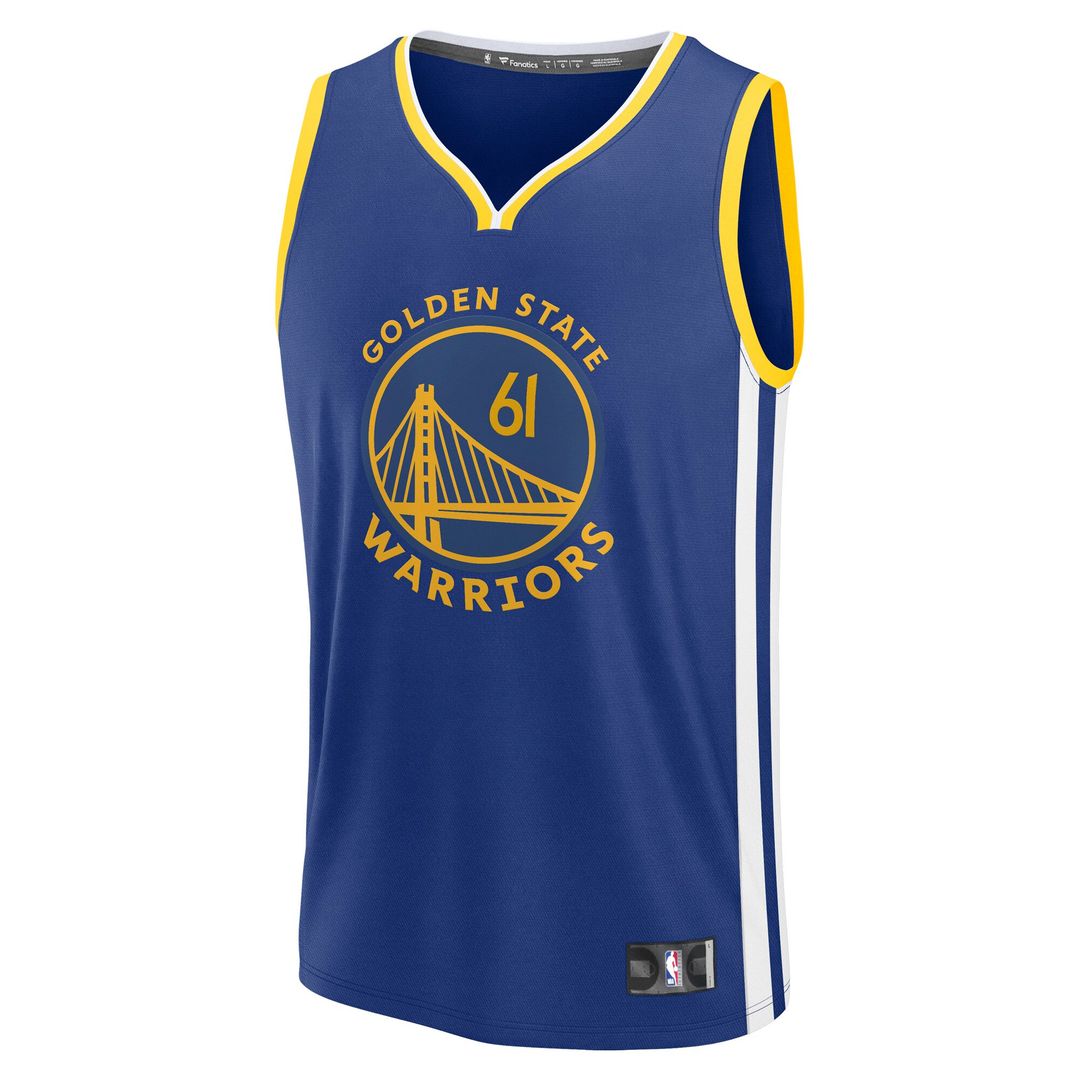 Golden State Warriors Pat Spencer Fanatics Fast Break Replica Player Jersey - Icon Edition - Royal Team Jersey Sports Fan Apparel