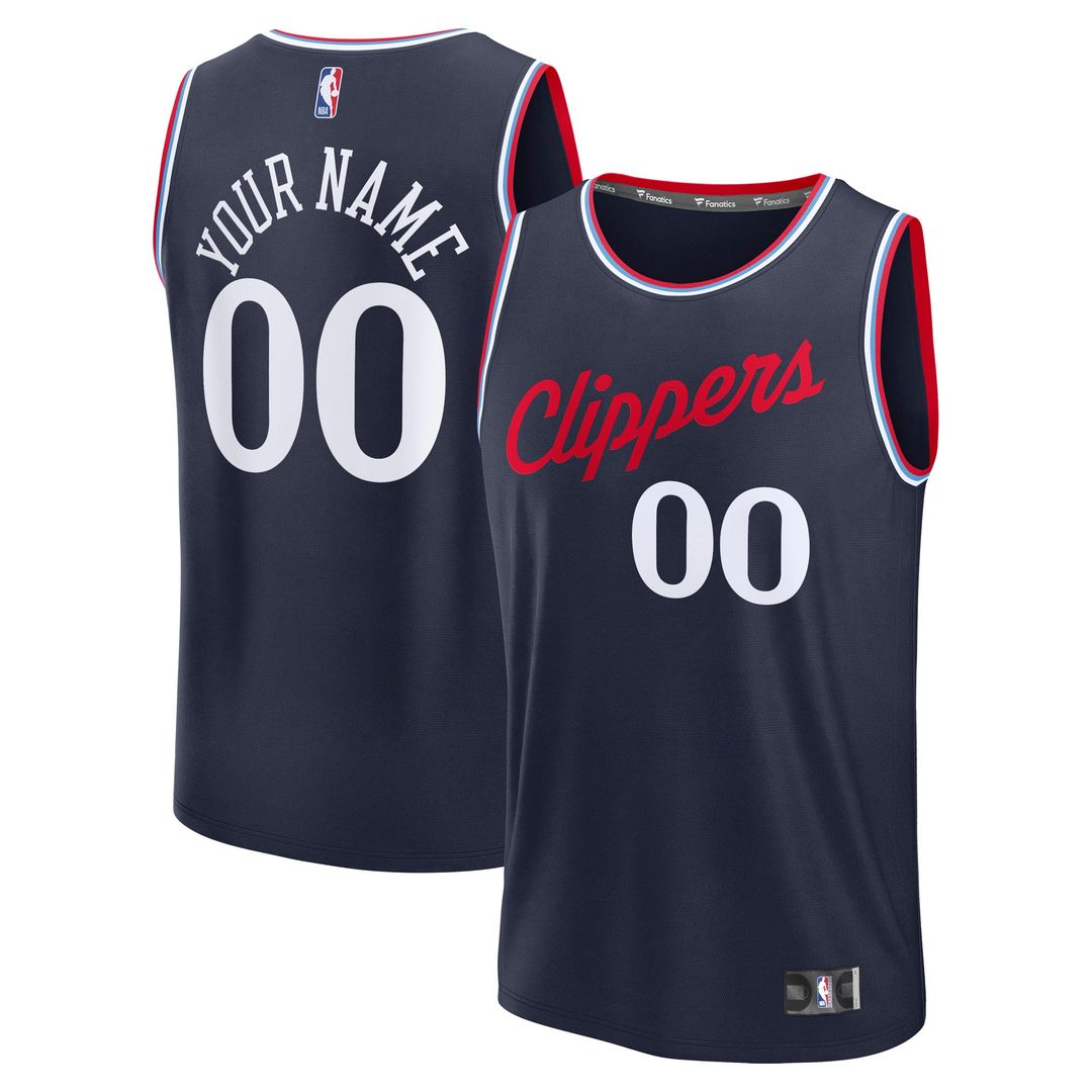 LA Clippers Fanatics Youth Fast Break Custom Replica Jersey - Red - Statement Edition Team Jersey Sports Fan Apparel
