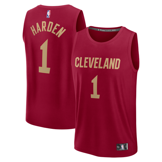 Cleveland Cavaliers James Harden Fanatics Fast Break Replica Jersey - Icon Edition - Wine Team Jersey Sports Fan Apparel