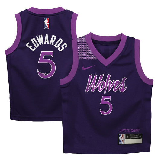 Minnesota Timberwolves Anthony Edwards Nike Infant 2025/26 City Edition Swingman Jersey - Purple Team Jersey Sports Fan Apparel
