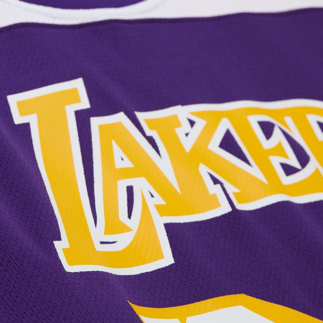Los Angeles Lakers Shaquille O'Neal Mitchell & Ness Unisex Maxxed Out Fashion Hockey Jersey - Purple Team Jersey Sports Fan Apparel