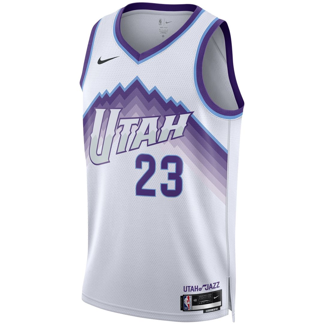 Utah Jazz Lauri Markkanen Nike Unisex Swingman Jersey - Association Edition - White Team Jersey Sports Fan Apparel