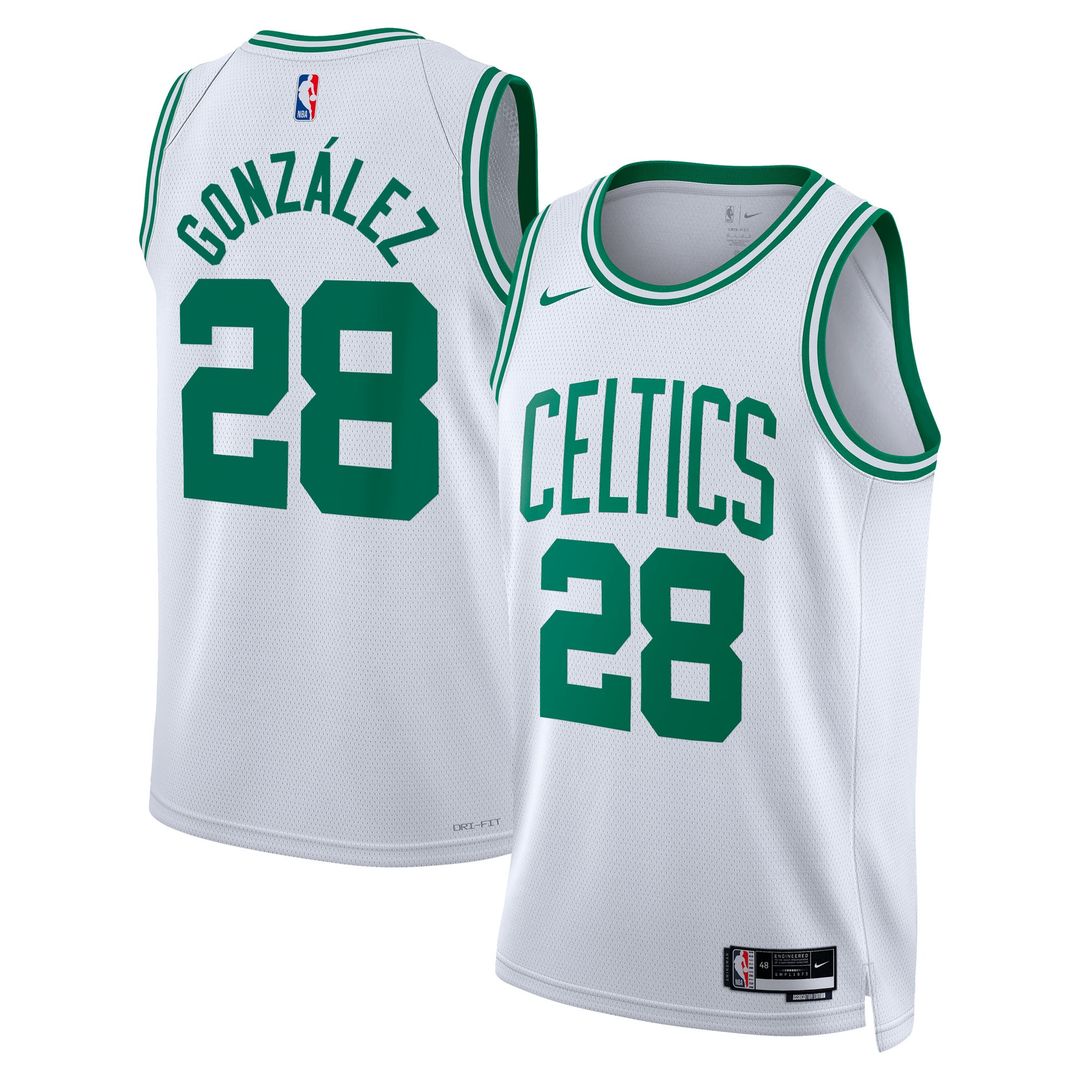 Boston Celtics Hugo González Nike Unisex Swingman Jersey - Association Edition - White Team Jersey Sports Fan Apparel