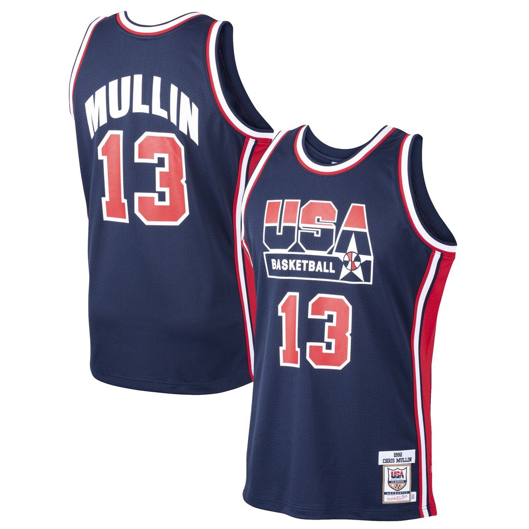 Chris Mullin USA Basketball Mitchell & Ness 1992 Dream Team Authentic Jersey - Navy Team Jersey Sports Fan Apparel